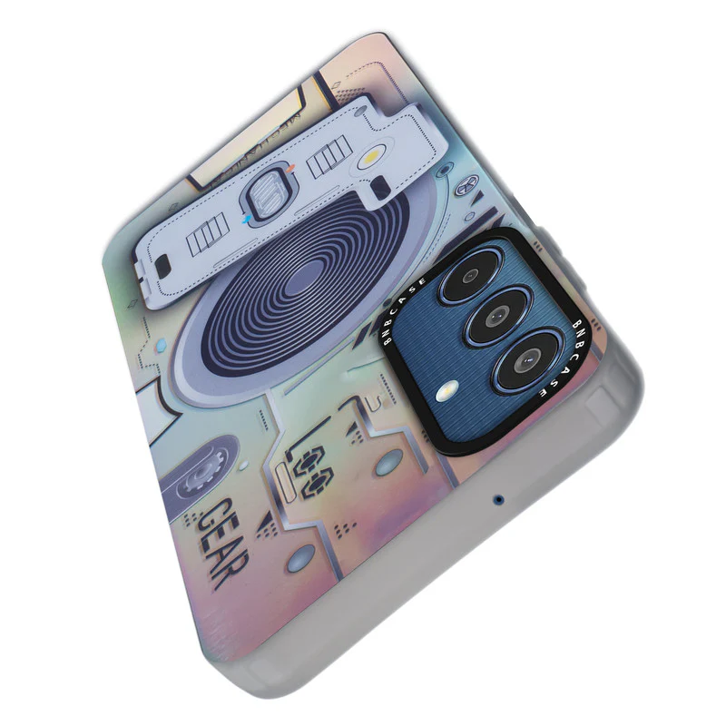 Colorful Reflective Circuit Prints Hard Back Protector Case For Samsung M35 5G - Image 4