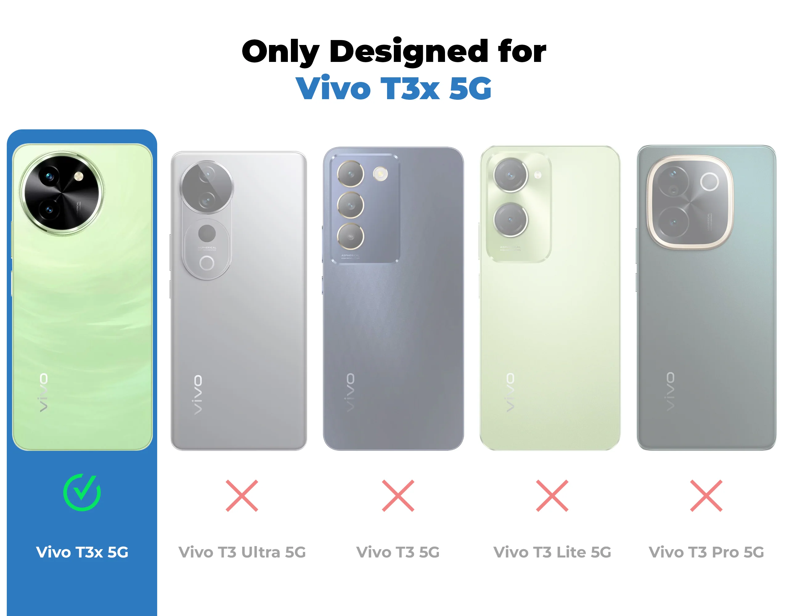 Colorful Reflective Circuit Prints Hard Back Protector Case For Vivo T3x 5G - Image 2