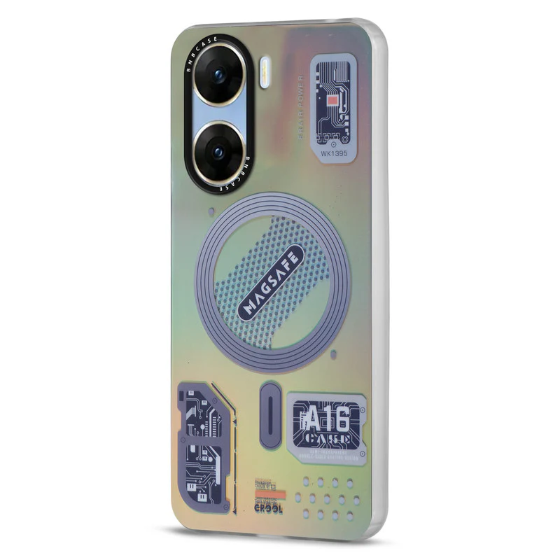 Colorful Reflective Circuit Prints Hard Back Protector Case For Vivo V29e 5G - Image 21
