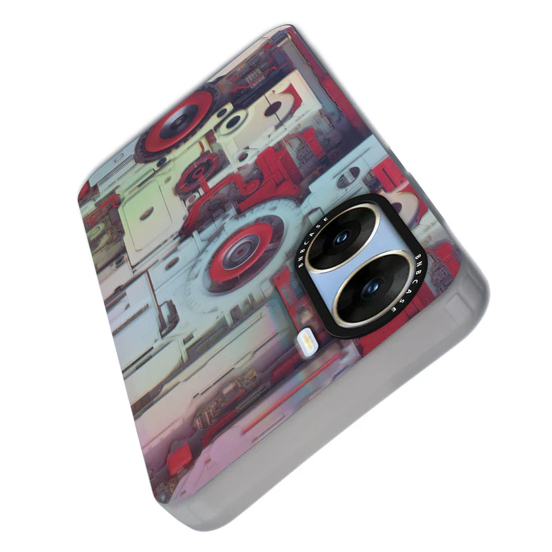 Colorful Reflective Circuit Prints Hard Back Protector Case For Vivo V29e 5G - Image 46