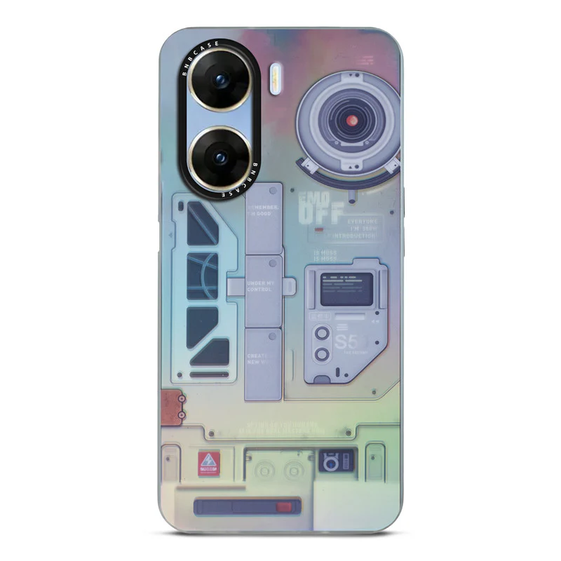 Colorful Reflective Circuit Prints Hard Back Protector Case For Vivo V29e 5G - Image 52