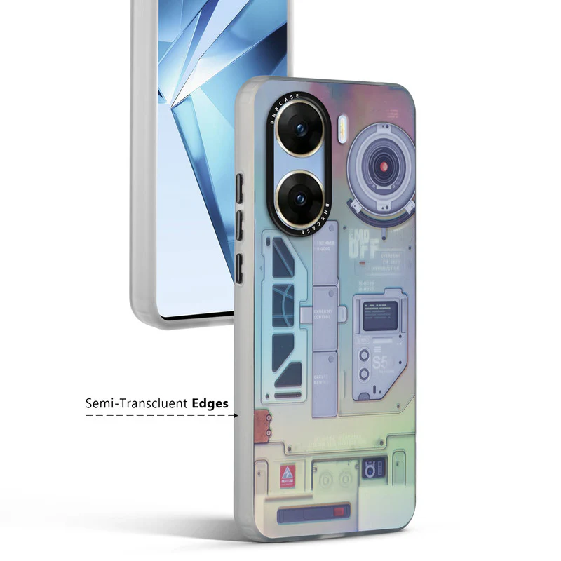 Colorful Reflective Circuit Prints Hard Back Protector Case For Vivo V29e 5G - Image 54