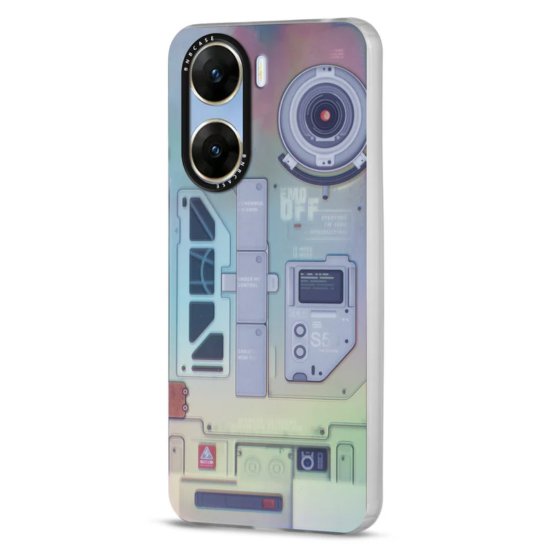 Colorful Reflective Circuit Prints Hard Back Protector Case For Vivo V29e 5G - Image 56