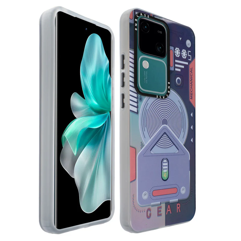 Colorful Reflective Circuit Prints Hard Back Protector Case For Vivo V30 5G - Image 22