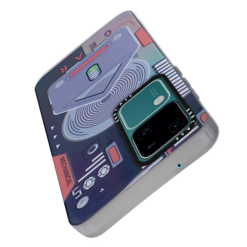 Colorful Reflective Circuit Prints Hard Back Protector Case For Vivo V30 5G - Image 25