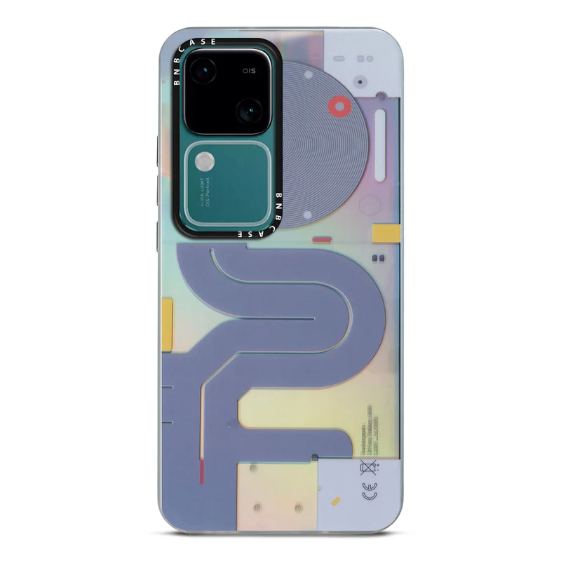 Colorful Reflective Circuit Prints Hard Back Protector Case For Vivo V30 5G - Image 45