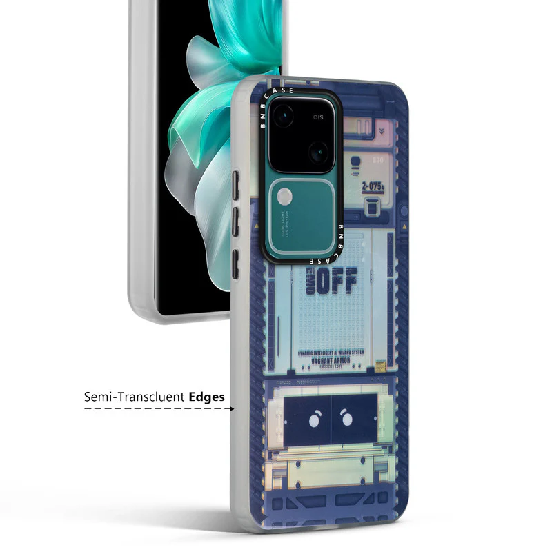 Colorful Reflective Circuit Prints Hard Back Protector Case For Vivo V30 5G - Image 54