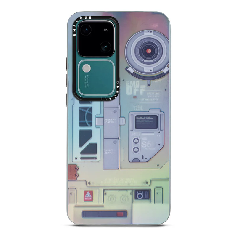 Colorful Reflective Circuit Prints Hard Back Protector Case For Vivo V30 5G - Image 66
