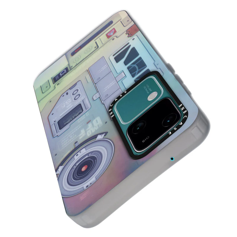 Colorful Reflective Circuit Prints Hard Back Protector Case For Vivo V30 5G - Image 67