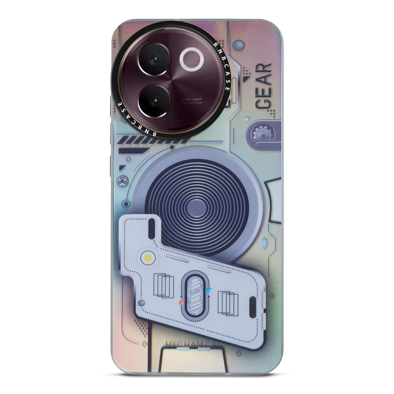 Colorful Reflective Circuit Prints Hard Back Protector Case For Vivo V30e 5G - Image 10