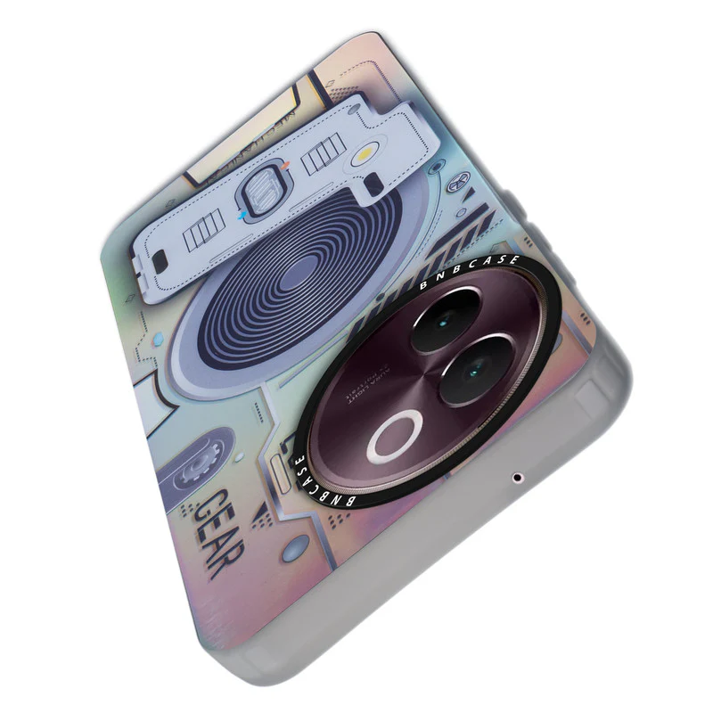 Colorful Reflective Circuit Prints Hard Back Protector Case For Vivo V30e 5G - Image 11