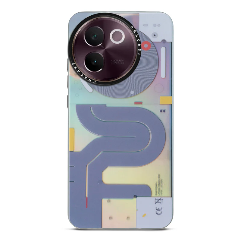 Colorful Reflective Circuit Prints Hard Back Protector Case For Vivo V30e 5G - Image 37