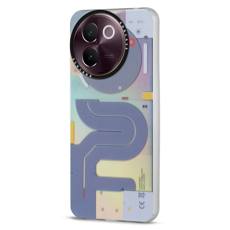 Colorful Reflective Circuit Prints Hard Back Protector Case For Vivo V30e 5G - Image 41