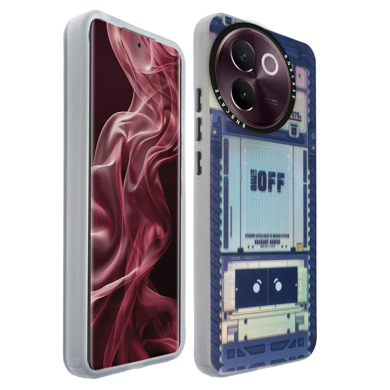 Colorful Reflective Circuit Prints Hard Back Protector Case For Vivo V30e 5G - Image 42