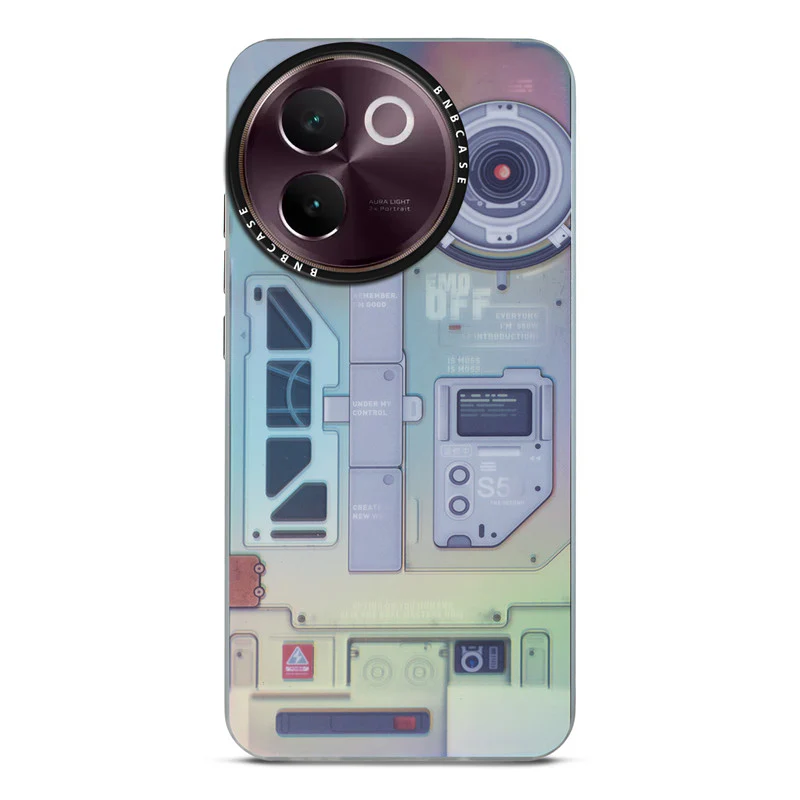 Colorful Reflective Circuit Prints Hard Back Protector Case For Vivo V30e 5G - Image 58
