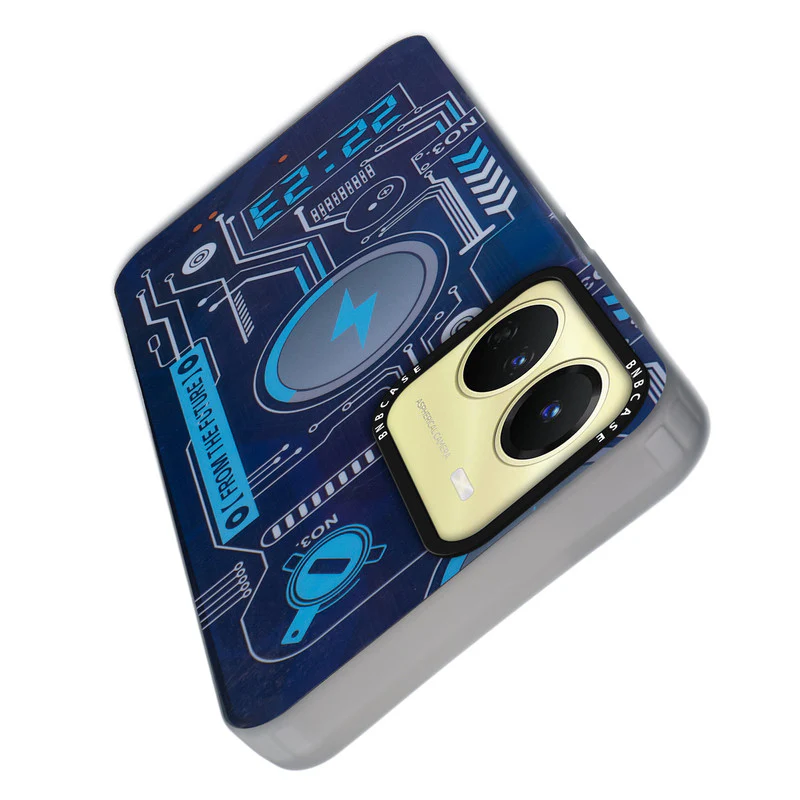 Colorful Reflective Circuit Prints Hard Back Protector Case For Vivo Y16 - Image 11