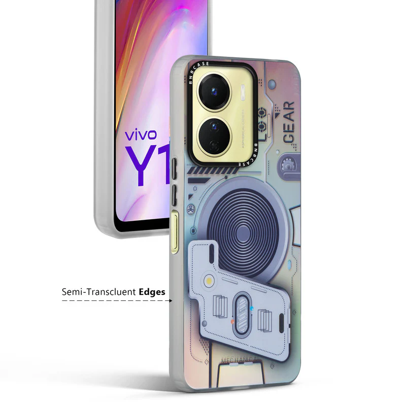 Colorful Reflective Circuit Prints Hard Back Protector Case For Vivo Y16 - Image 19