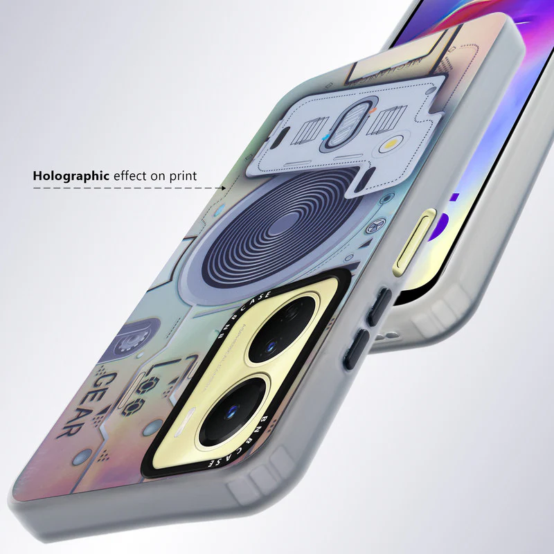 Colorful Reflective Circuit Prints Hard Back Protector Case For Vivo Y16 - Image 20