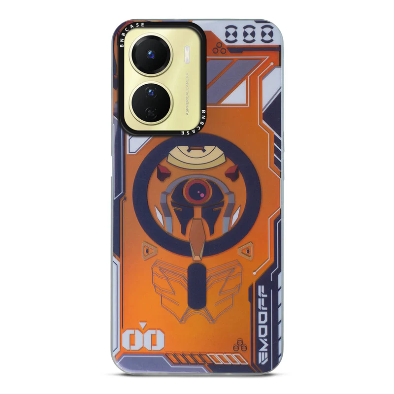 Colorful Reflective Circuit Prints Hard Back Protector Case For Vivo Y16 - Image 3