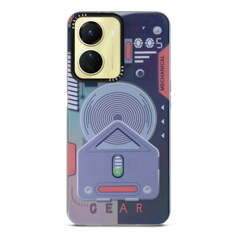 Colorful Reflective Circuit Prints Hard Back Protector Case For Vivo Y16 - Image 31