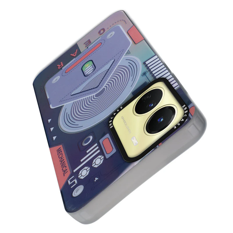 Colorful Reflective Circuit Prints Hard Back Protector Case For Vivo Y16 - Image 32