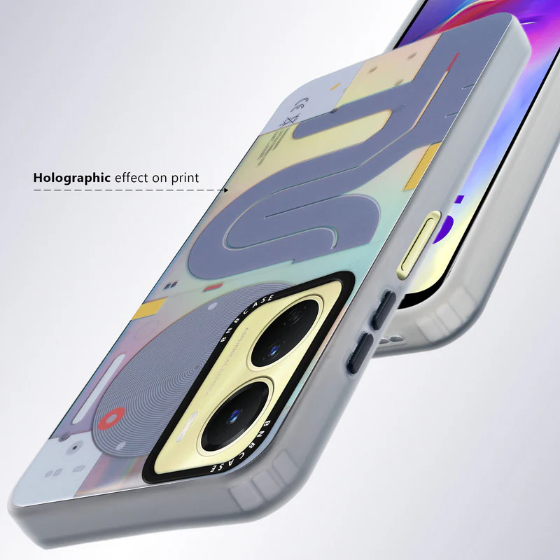 Colorful Reflective Circuit Prints Hard Back Protector Case For Vivo Y16 - Image 48
