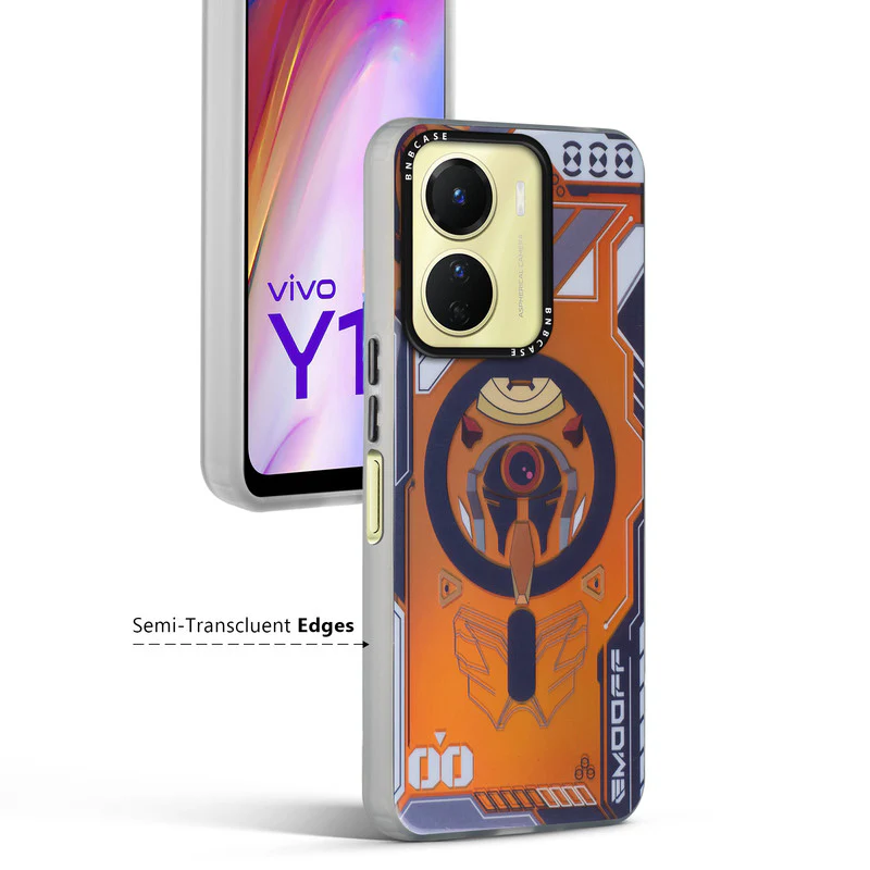 Colorful Reflective Circuit Prints Hard Back Protector Case For Vivo Y16 - Image 5