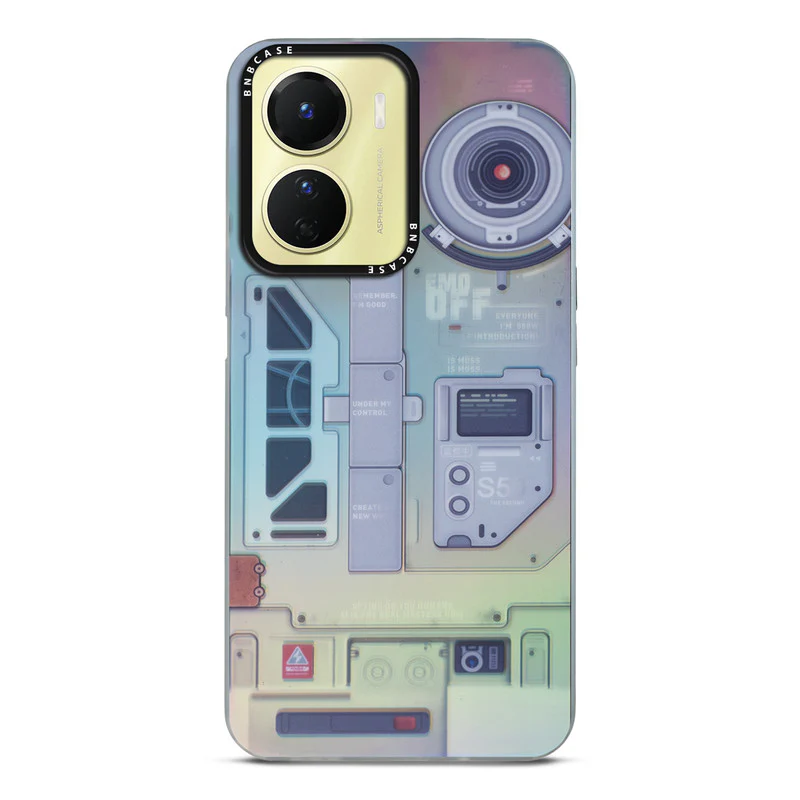 Colorful Reflective Circuit Prints Hard Back Protector Case For Vivo Y16 - Image 66