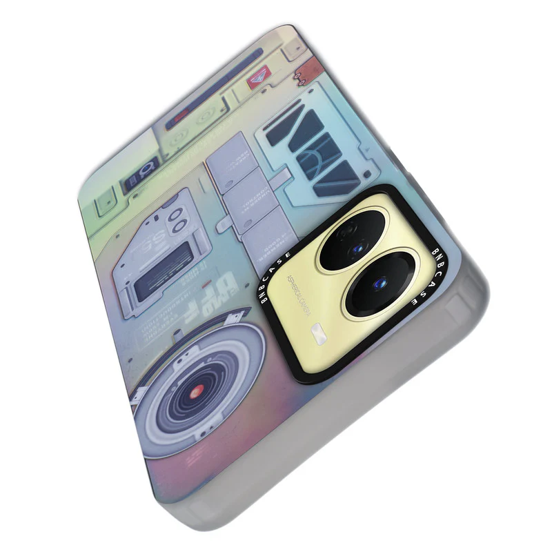 Colorful Reflective Circuit Prints Hard Back Protector Case For Vivo Y16 - Image 67