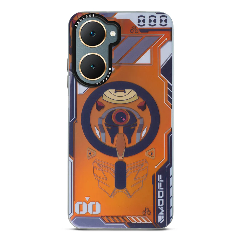 Colorful Reflective Circuit Prints Hard Back Protector Case For Vivo Y18 - Image 3