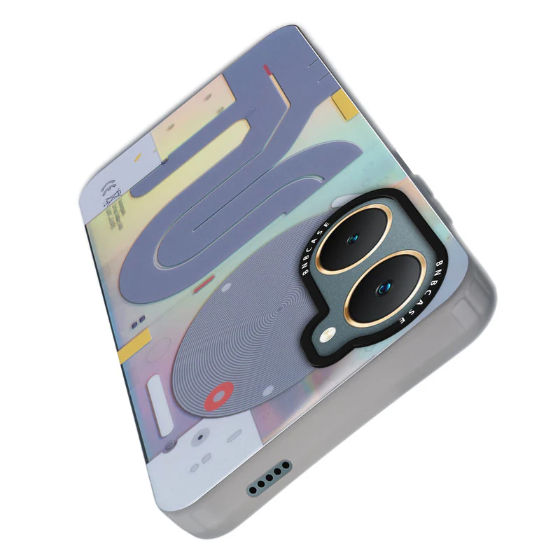 Colorful Reflective Circuit Prints Hard Back Protector Case For Vivo Y18 - Image 46
