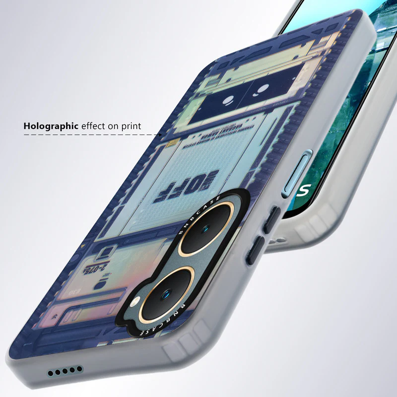 Colorful Reflective Circuit Prints Hard Back Protector Case For Vivo Y18 - Image 55