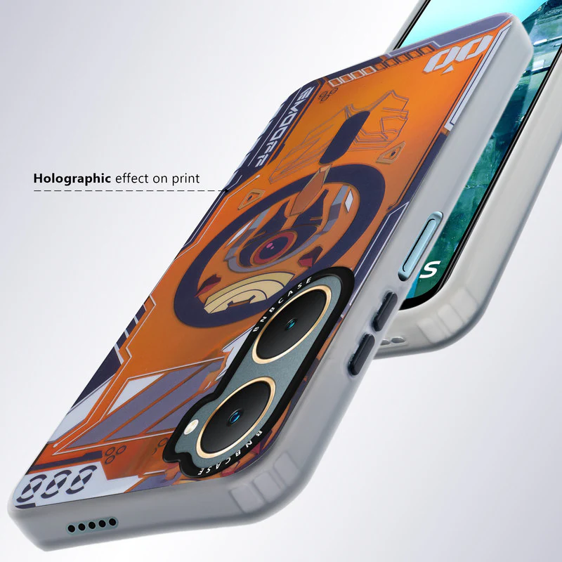 Colorful Reflective Circuit Prints Hard Back Protector Case For Vivo Y18 - Image 6