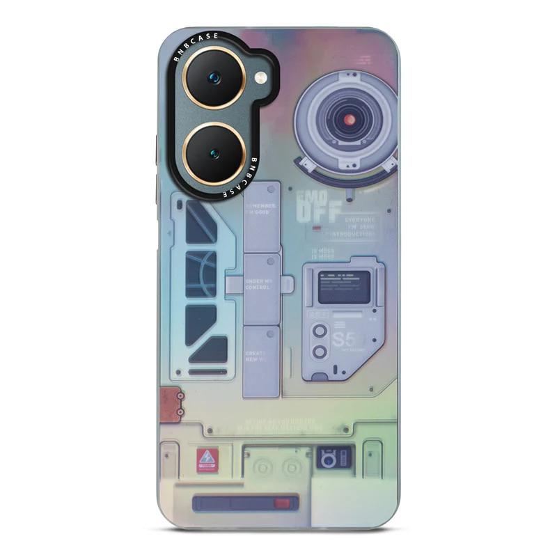 Colorful Reflective Circuit Prints Hard Back Protector Case For Vivo Y18 - Image 66