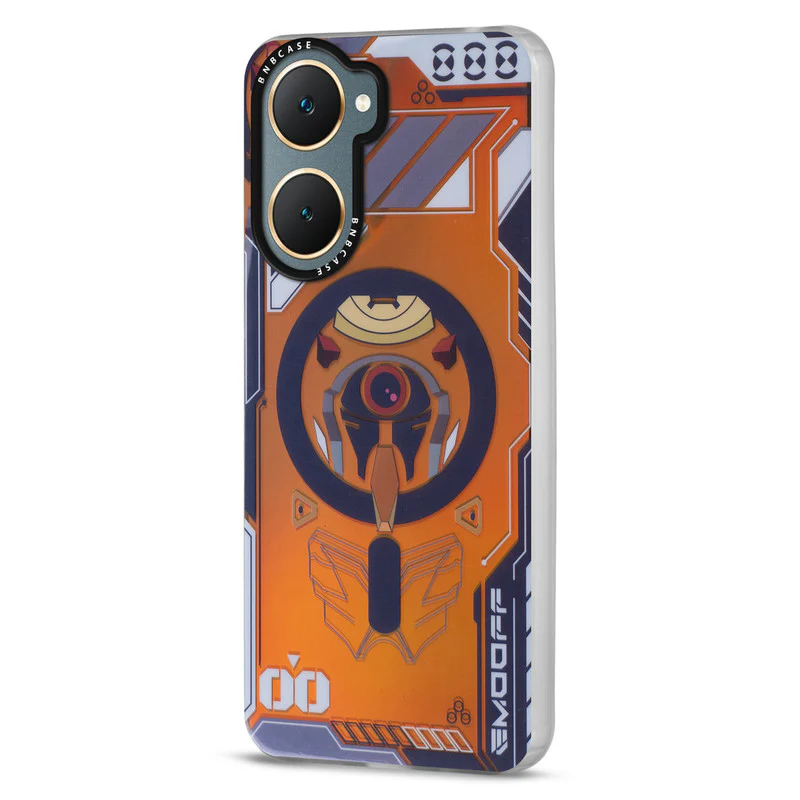 Colorful Reflective Circuit Prints Hard Back Protector Case For Vivo Y18 - Image 7