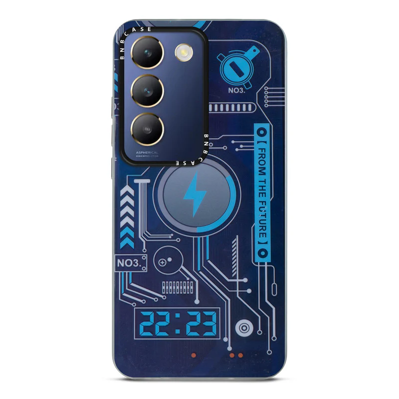 Colorful Reflective Circuit Prints Hard Back Protector Case For Vivo Y200e 5G - Image 10