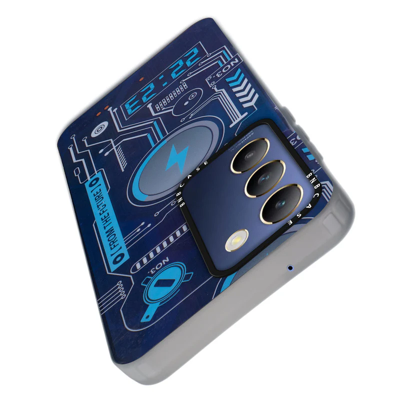 Colorful Reflective Circuit Prints Hard Back Protector Case For Vivo Y200e 5G - Image 11