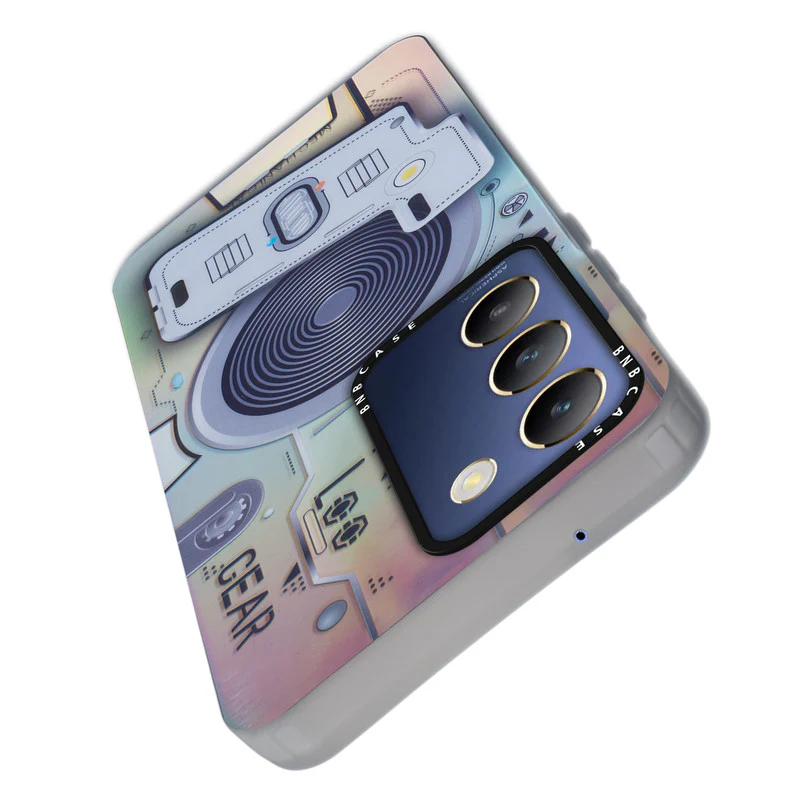 Colorful Reflective Circuit Prints Hard Back Protector Case For Vivo Y200e 5G - Image 18