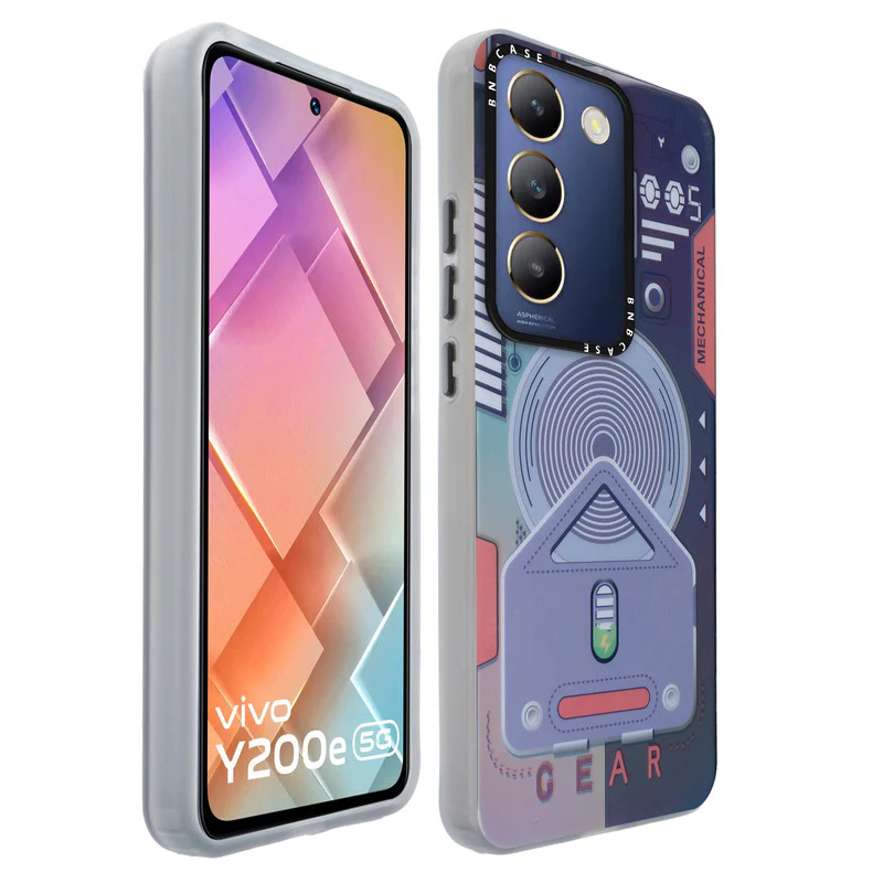 Colorful Reflective Circuit Prints Hard Back Protector Case For Vivo Y200e 5G - Image 22