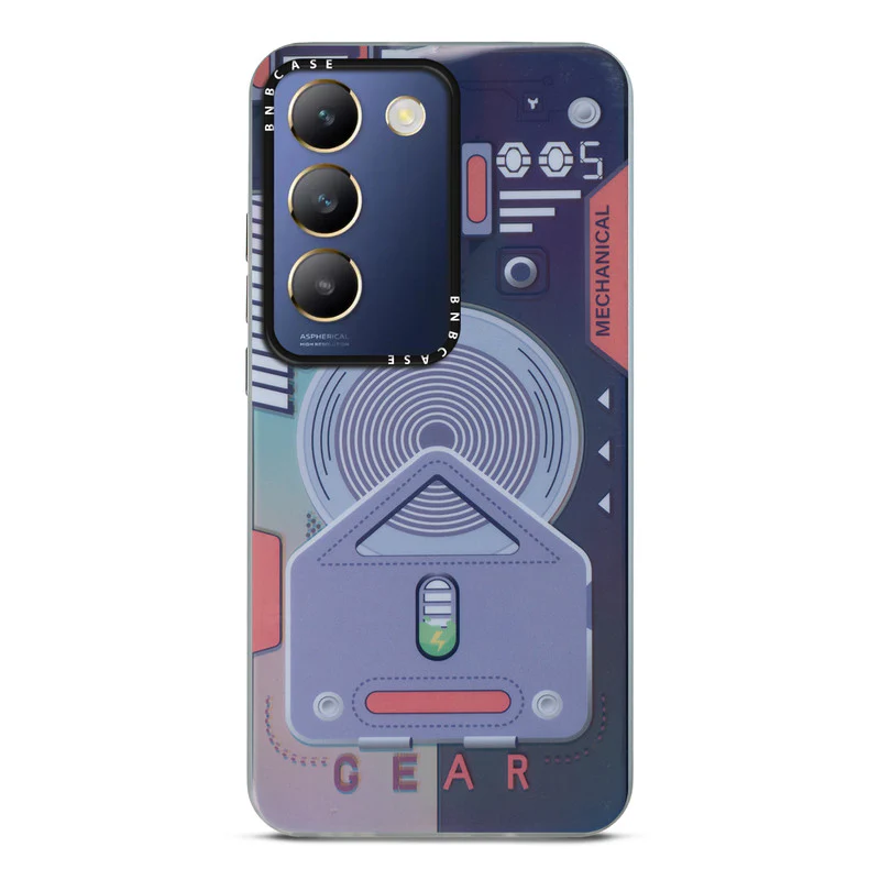 Colorful Reflective Circuit Prints Hard Back Protector Case For Vivo Y200e 5G - Image 24