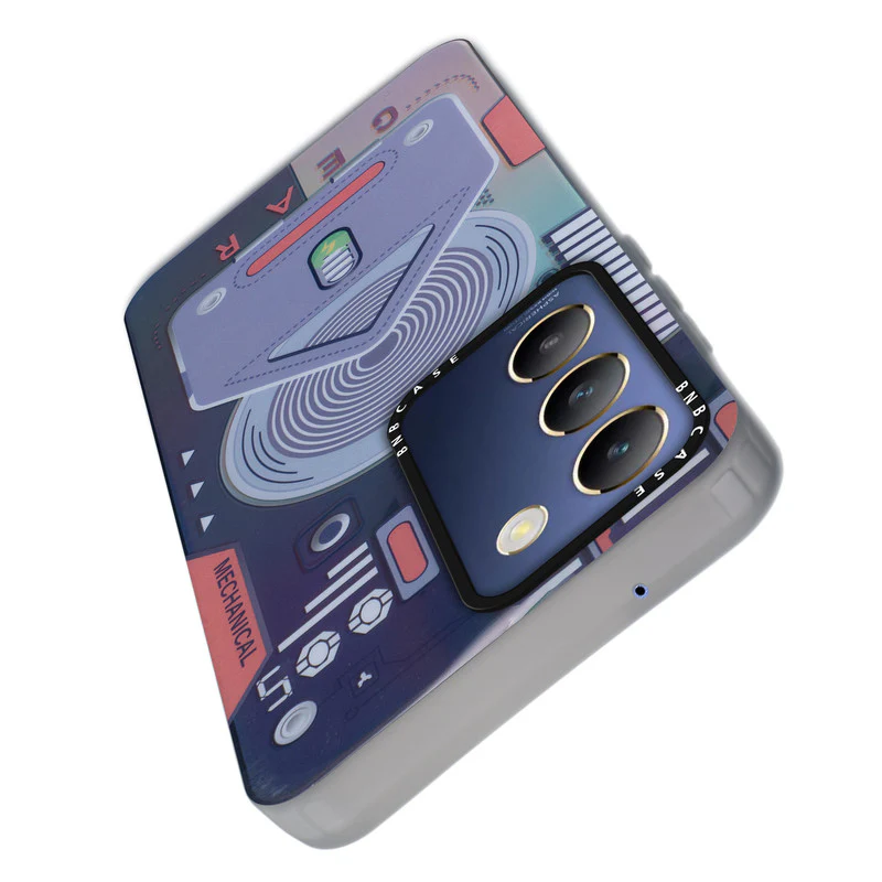 Colorful Reflective Circuit Prints Hard Back Protector Case For Vivo Y200e 5G - Image 25