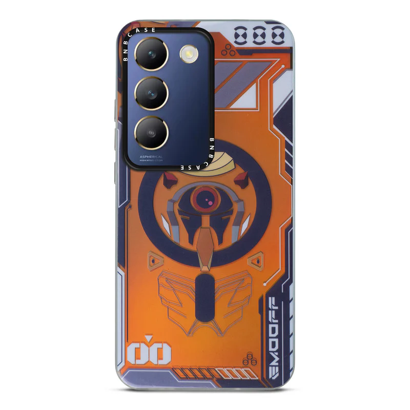 Colorful Reflective Circuit Prints Hard Back Protector Case For Vivo Y200e 5G - Image 3
