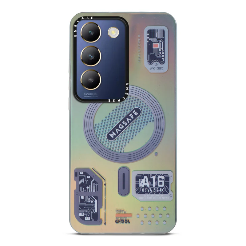Colorful Reflective Circuit Prints Hard Back Protector Case For Vivo Y200e 5G - Image 31