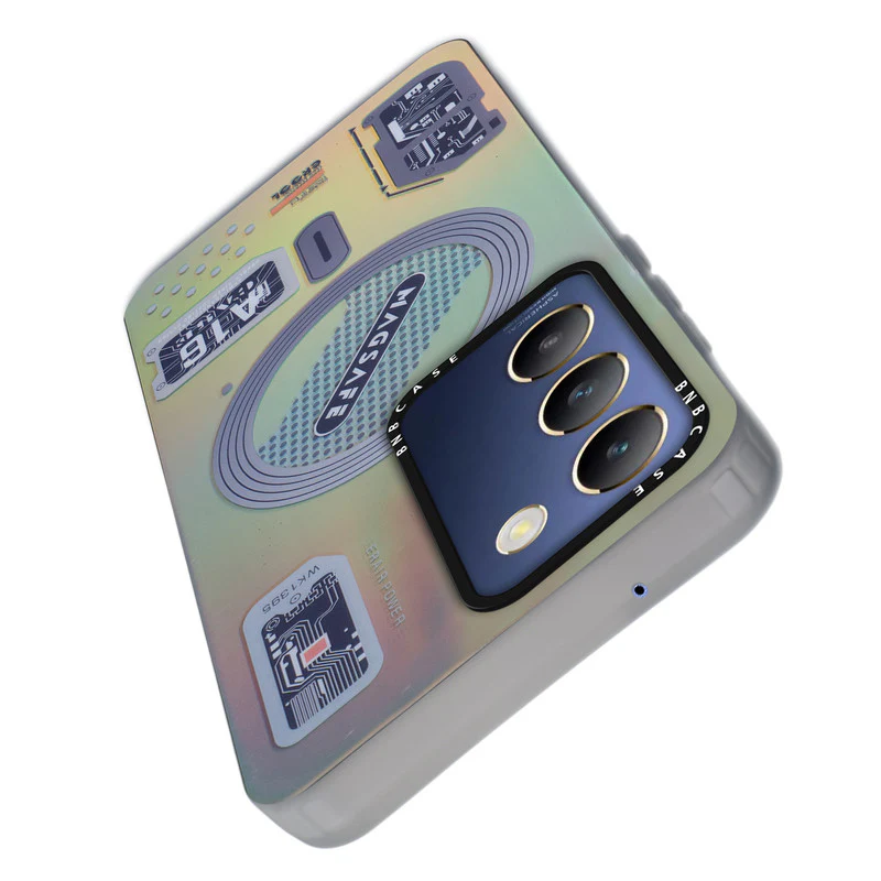 Colorful Reflective Circuit Prints Hard Back Protector Case For Vivo Y200e 5G - Image 32