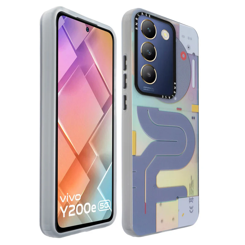 Colorful Reflective Circuit Prints Hard Back Protector Case For Vivo Y200e 5G - Image 42