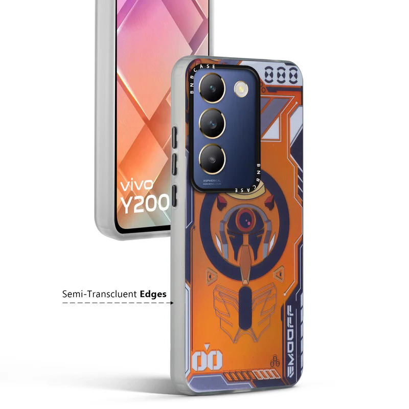 Colorful Reflective Circuit Prints Hard Back Protector Case For Vivo Y200e 5G - Image 5