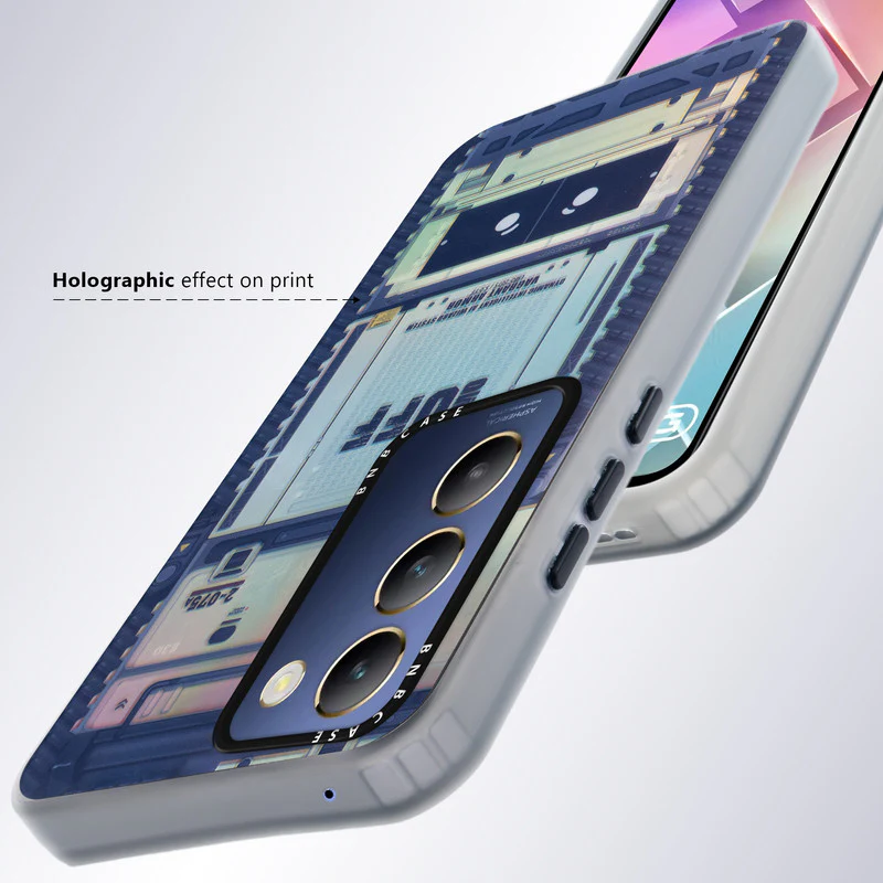 Colorful Reflective Circuit Prints Hard Back Protector Case For Vivo Y200e 5G - Image 54