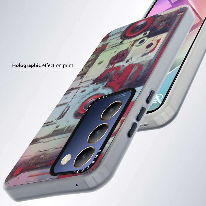 Colorful Reflective Circuit Prints Hard Back Protector Case For Vivo Y200e 5G - Image 61