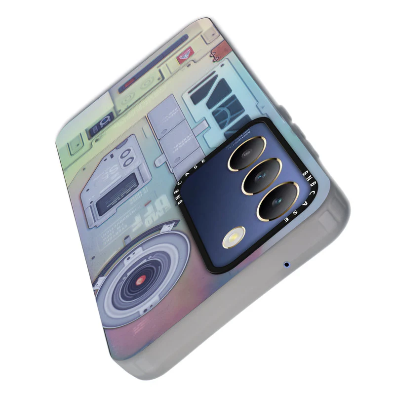 Colorful Reflective Circuit Prints Hard Back Protector Case For Vivo Y200e 5G - Image 66