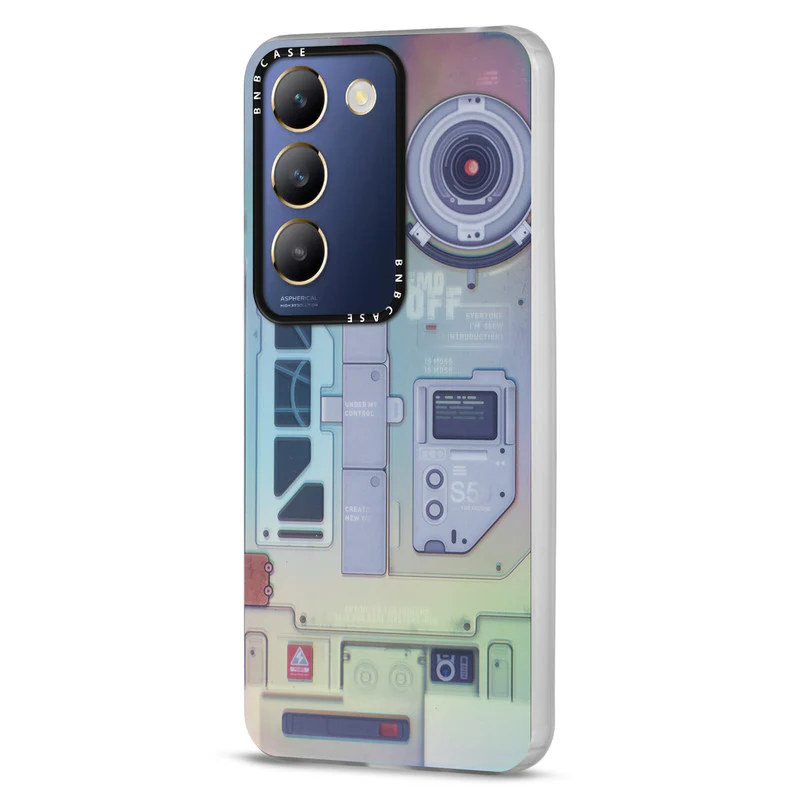 Colorful Reflective Circuit Prints Hard Back Protector Case For Vivo Y200e 5G - Image 69